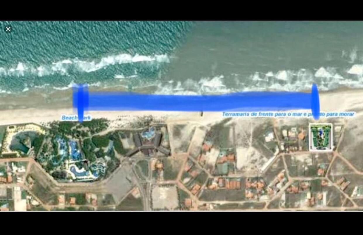 Apartamento Vista Total Do Mar Uma Cobertura A 400M Do Beach Park No Porto Das Dunas Aquiraz Condominio Terramaris Piscina Ampla Parque Infantil Sauna Estacionamento Privado Экстерьер фото