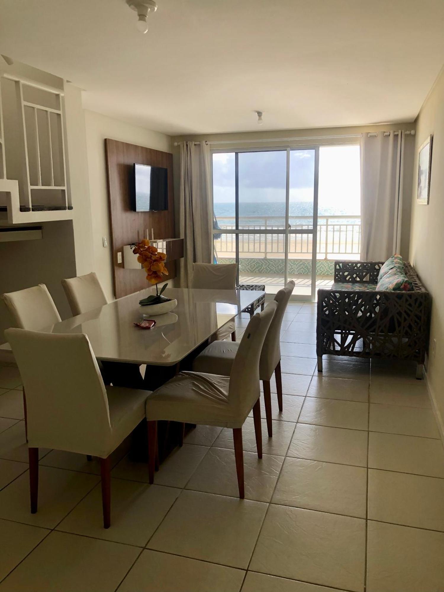 Apartamento Vista Total Do Mar Uma Cobertura A 400M Do Beach Park No Porto Das Dunas Aquiraz Condominio Terramaris Piscina Ampla Parque Infantil Sauna Estacionamento Privado Экстерьер фото