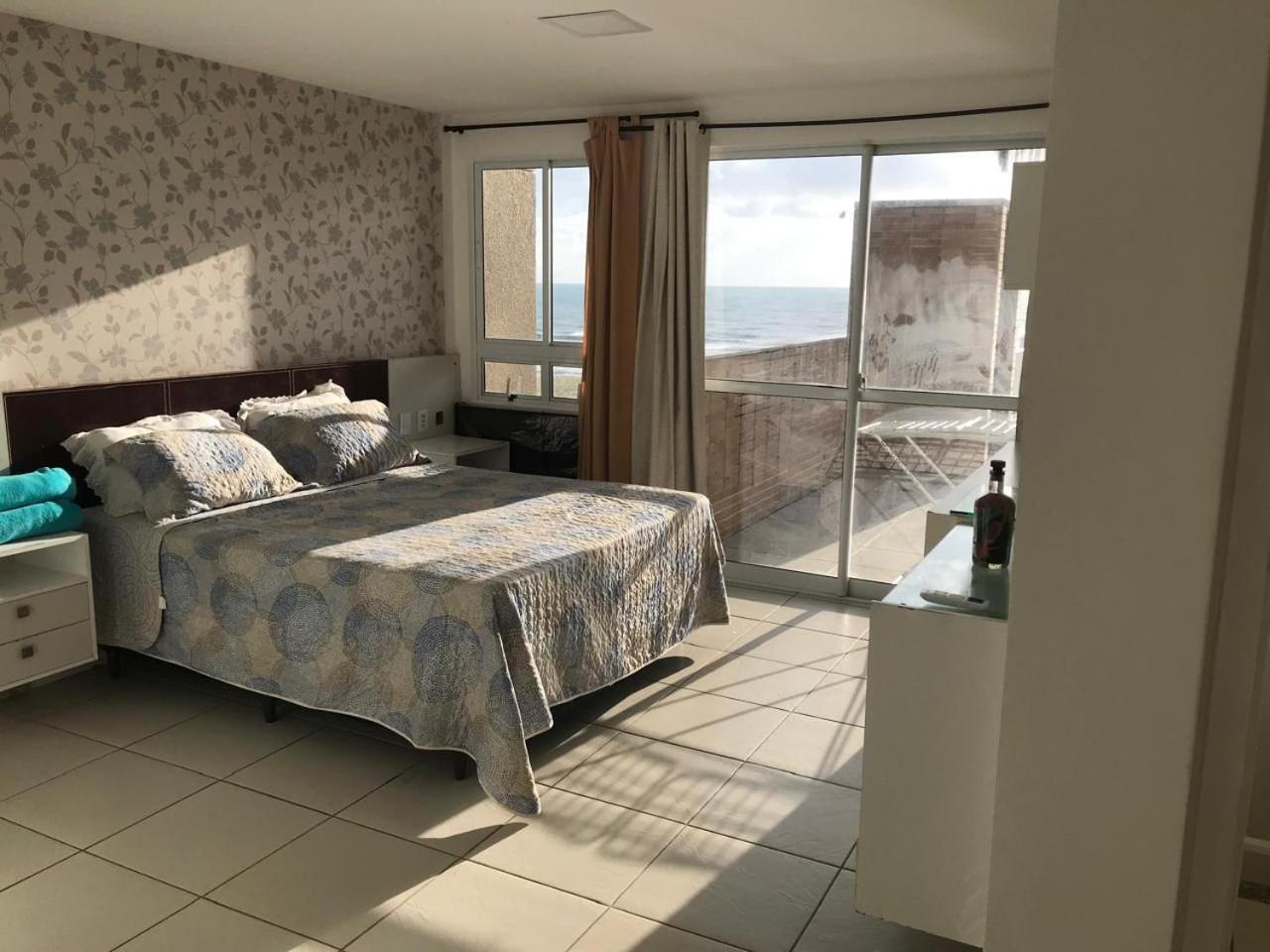 Apartamento Vista Total Do Mar Uma Cobertura A 400M Do Beach Park No Porto Das Dunas Aquiraz Condominio Terramaris Piscina Ampla Parque Infantil Sauna Estacionamento Privado Экстерьер фото