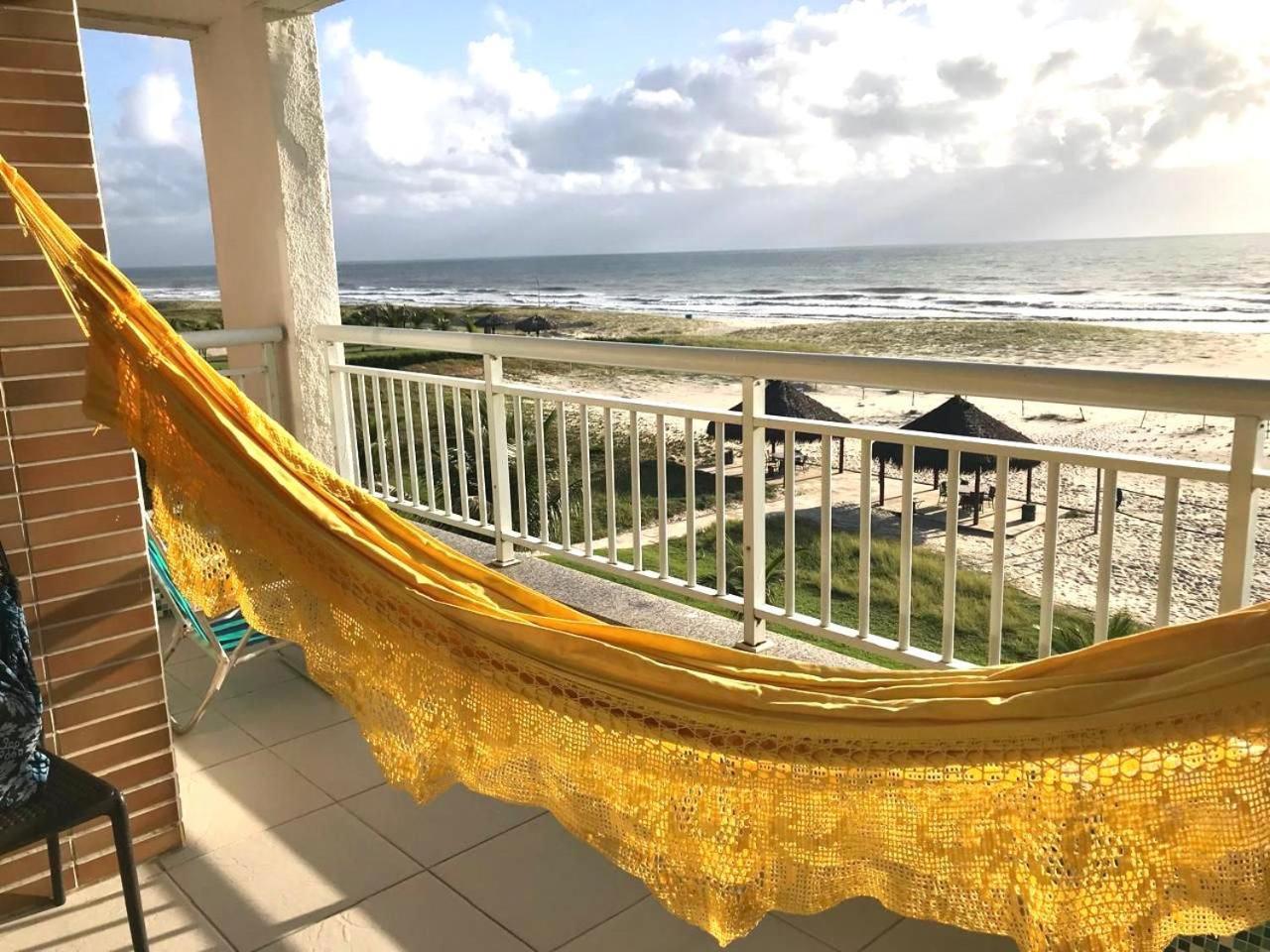 Apartamento Vista Total Do Mar Uma Cobertura A 400M Do Beach Park No Porto Das Dunas Aquiraz Condominio Terramaris Piscina Ampla Parque Infantil Sauna Estacionamento Privado Экстерьер фото